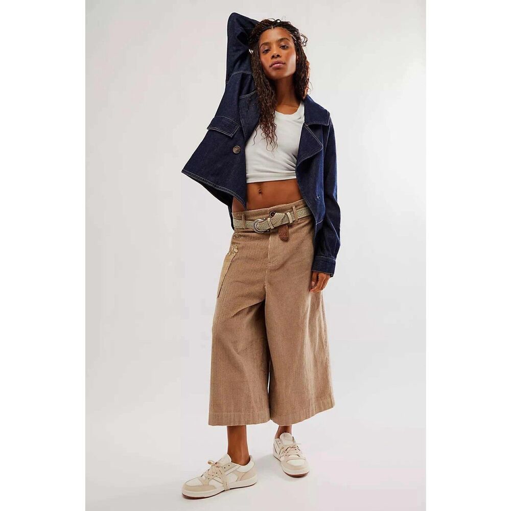 Free People Nigel Preston Cropped Farmer Cord Pants $325